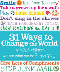 31 Ways to Change the World (U)