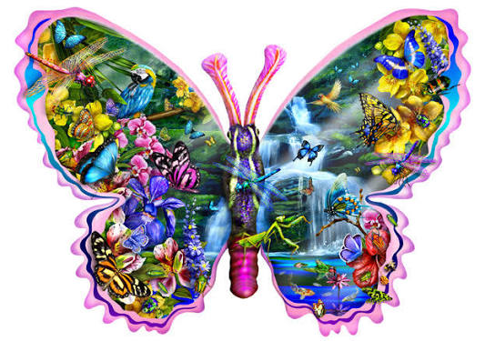 Butterfly Waterfall Puzzle