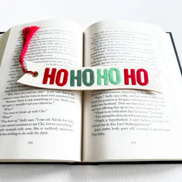 HO HO HO Felt Bookmark