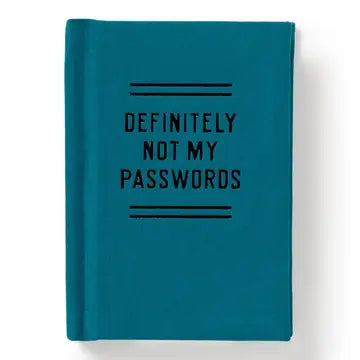 Definitely Not My Passwords Mini Journal
