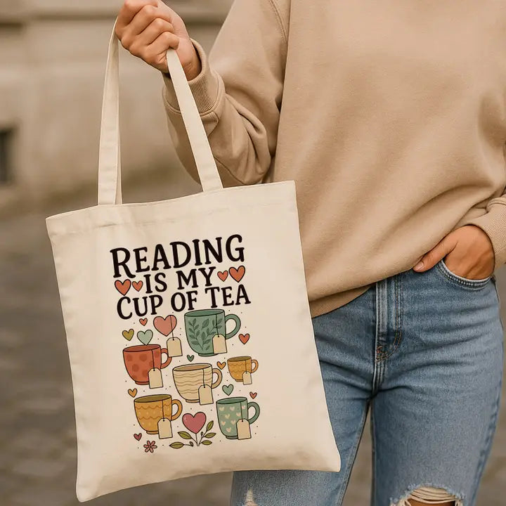 Reading Is My Cup Of Tea Tote