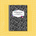 Composition Notebook Reusable Sticker Book