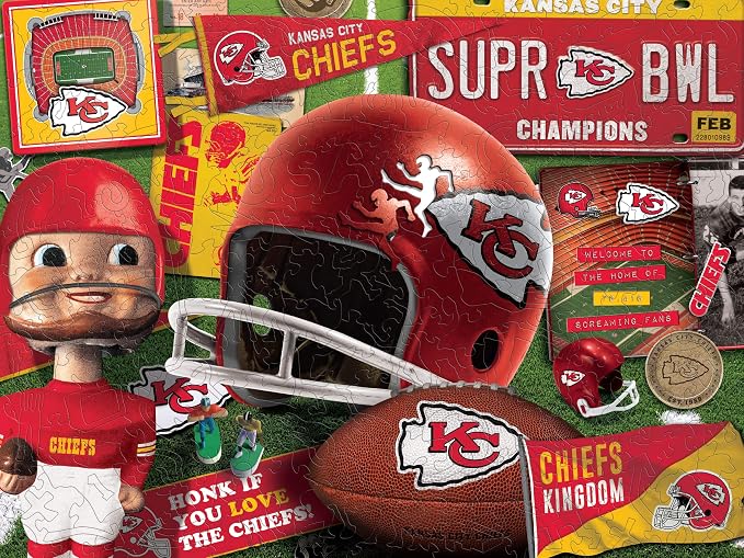 Kansas City Chiefs Wooden Puzzle (U)